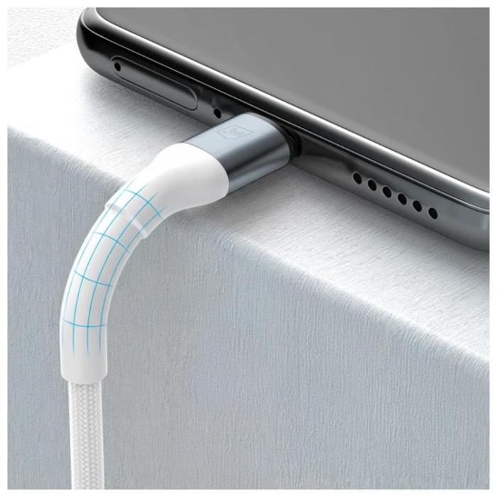 3MK - 3MK USB-A till Lightning 12W kabel 5V/2.4A 2m N-SERIES Hyper - Vit