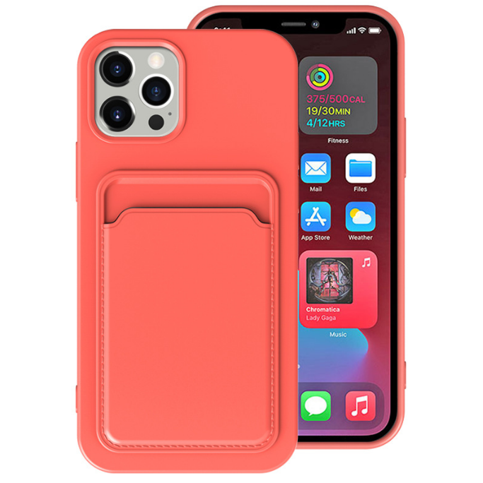 iPhone 13 Pro Skal med Kortfack - Rosa | 2353 | AlltMobil