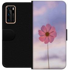 iSecrets - Plånboksfodral till Huawei P40 med Rosa blomma