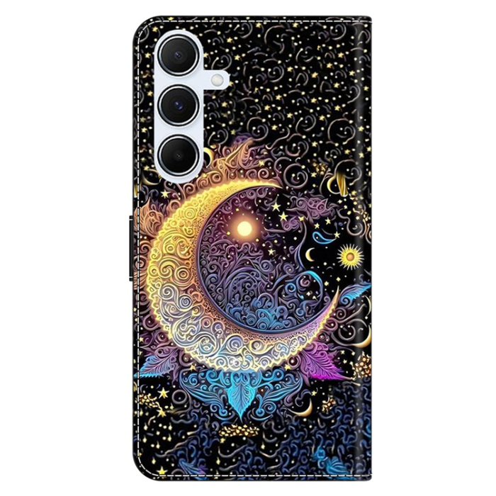A-One Brand - Galaxy A17 5G Plånboksfodral Pattern Printing - Bright Moon