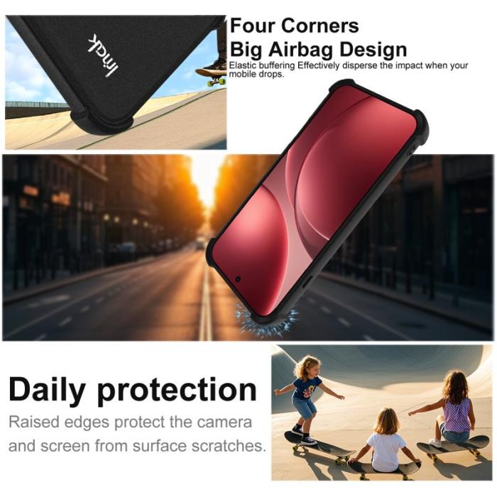 Imak - IMAK Mobilskal till Oppo Find X9 Pro 5G TPU Skydd - Svart