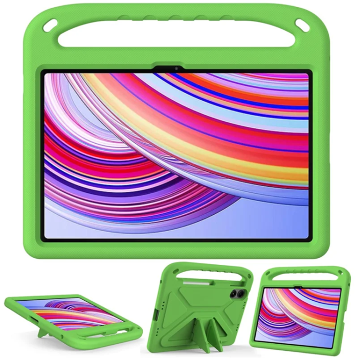A-One Brand - Xiaomi Redmi Pad Pro/5G/Poco Pad Skal EVA Handgrepp Kickstand - Grön
