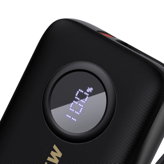 Dudao - Dudao Powerbank K14 10000mAh med USB-C /Lightning Kabel - Svart