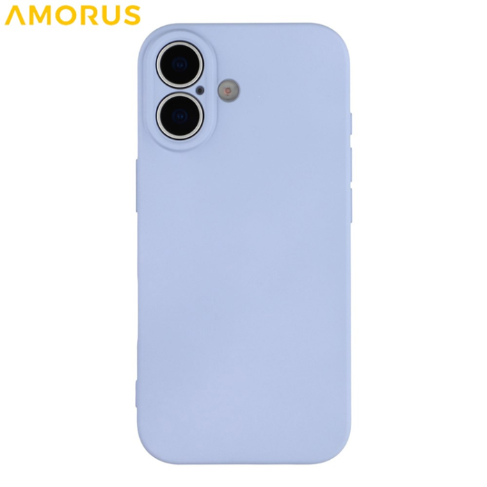 Amorus - AMORUS iPhone 17 Mobilskal Precise Cutouts TPU Fiber - Lila