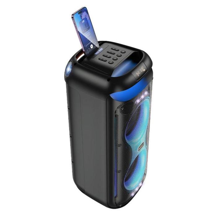 Hoco - Hoco Högtalare Bluetooth + 2 x Trådlösa Mikrofoner HA13 Pro - Svart