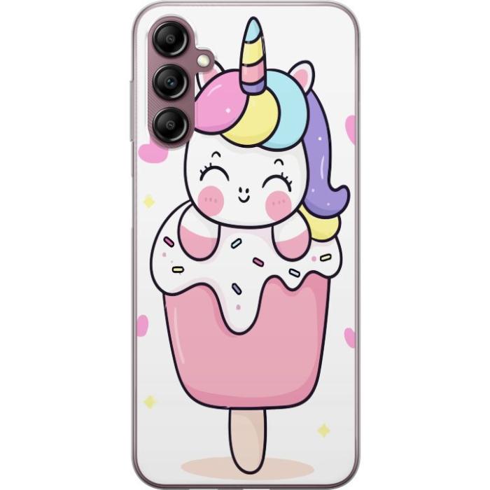 iSecrets - Mobilskal till Samsung Galaxy A14 5G med Glad enhörning