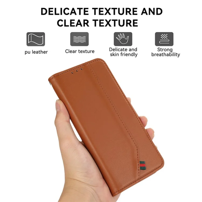 A-One Brand - Sony Xperia 1 VII Plånboksfodral RFID Läder - Brun