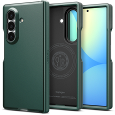 Spigen - Spigen Mobilskal F&ouml;r Galaxy Z Fold 8 Ultra MagSafe Tough Armor - Abyss Gr&ouml;n