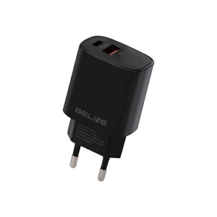 Beline - Beline Väggladdare USB-C Till USB-A (30W) - Svart