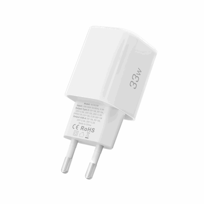 Tech-Protect - Tech-Protect Snabbladdare 33W NCM 2-Port QC3.0 - Vit