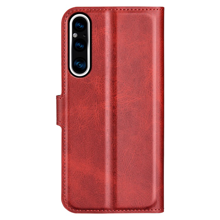 A-One Brand - Sony Xperia 1 V Plånboksfodral Folio Flip Calf - Röd