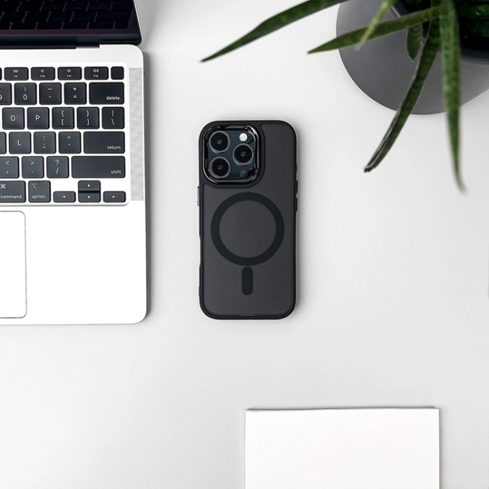 A-One Brand - Mobilskal för Samsung Galaxy S26 MagSafe Glitter - Svart