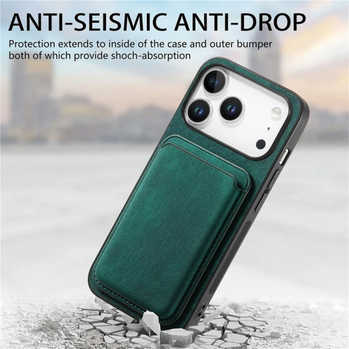 A-One Brand - iPhone 17 Pro Max Mobilskal Retro Detachable - Grön