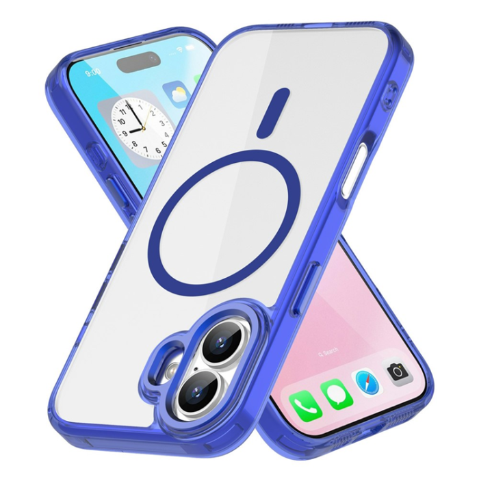 A-One Brand - iPhone 17 Mobilskal MagSafe TPU+PC Transparent - Sapphire