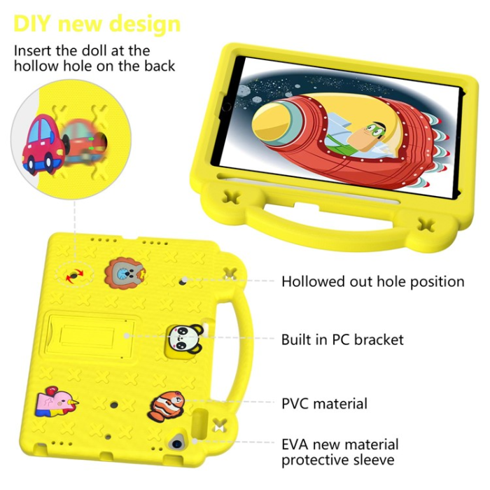A-One Brand - iPad 10.2 (2021/2019/2020) Skal EVA Kickstand Shockproof - Gul