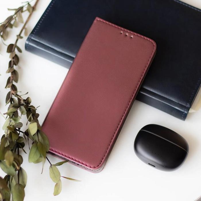 OEM - iPhone 16 Plus Plånboksfodral Smart Magnetisk - Burgundy