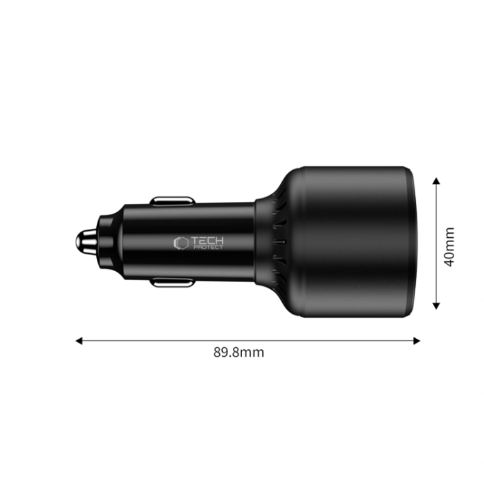 Tech-Protect - Tech Protect Billaddare 175W - Svart