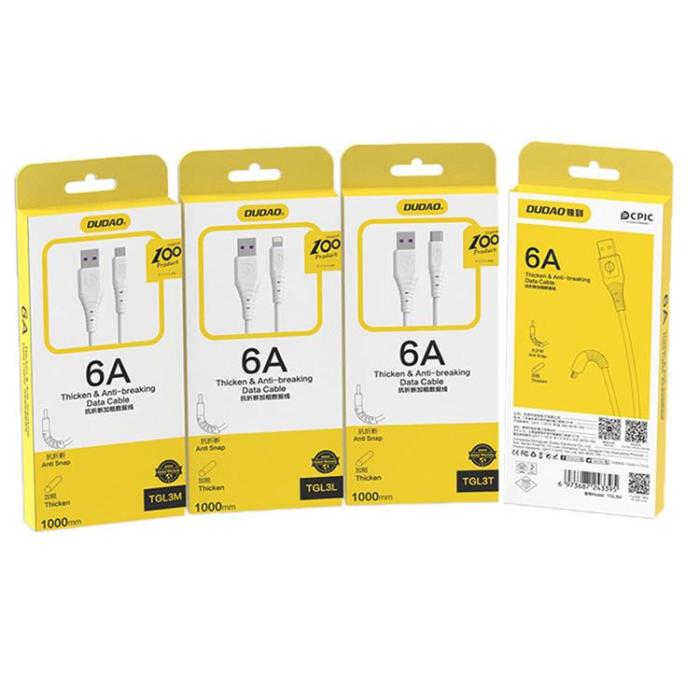 Dudao - Dudao USB-C till USB-A kabel 1m - Vit