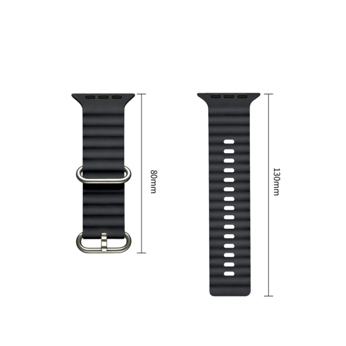 Tech-Protect - Tech-Protect Armband För Apple Watch (44/45/46/49mm) Icon Pro - Charcoal Grå