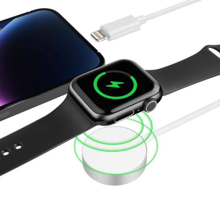 Tech-Protect - Tech-Protect Magnetic Laddare med Lightning Kabel - Vit