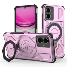 A-One Brand - Galaxy S26 Edge Mobilskal Rotating Metal Kickstand - Rosa