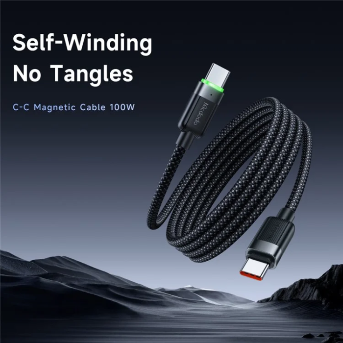 MCDODO - MCDODO USB-C - USB-C 60W Kabel 1.2m CA-2000 - Svart