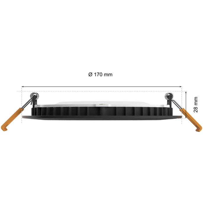 Philips - Philips Hue Slim Downlight L 170mm 1-pack - Svart