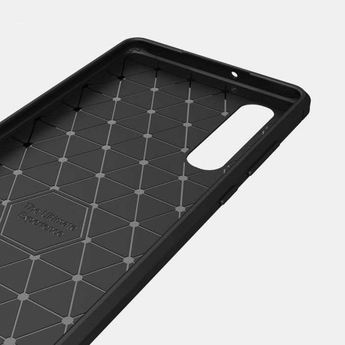 OEM - Carbon Brushed Mobilskal till Huawei P30 - Svart