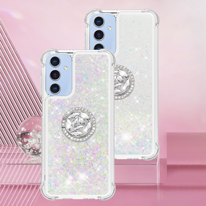 A-One Brand - Galaxy A17/A26 Mobilskal Kickstand Quicksand TPU - Laser