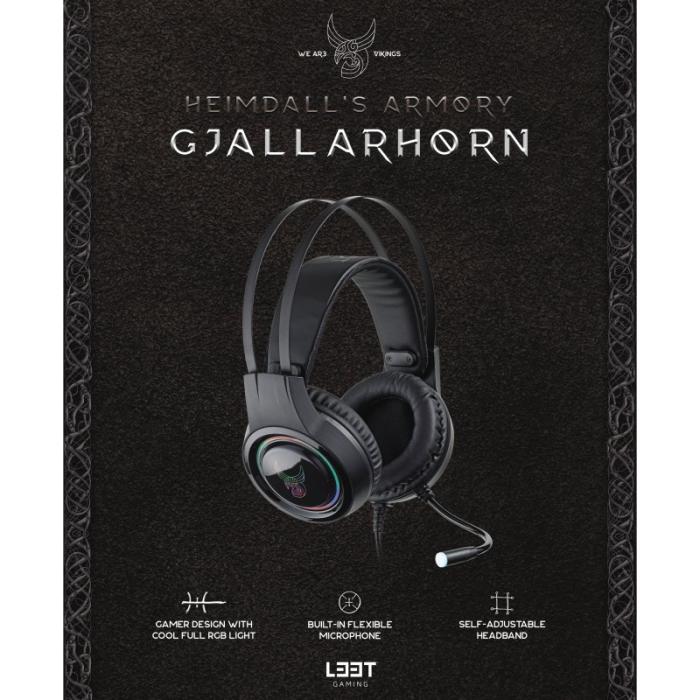 UTGATT1 - L33T-Gaming Gjallarhorn, Gaming Headset w. Mic. & RGB