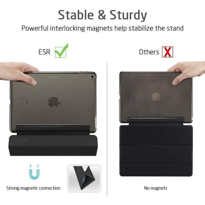 UTGATT1 - ESR Yippee iPad 10.2 2019/2020 - Jelly Svart