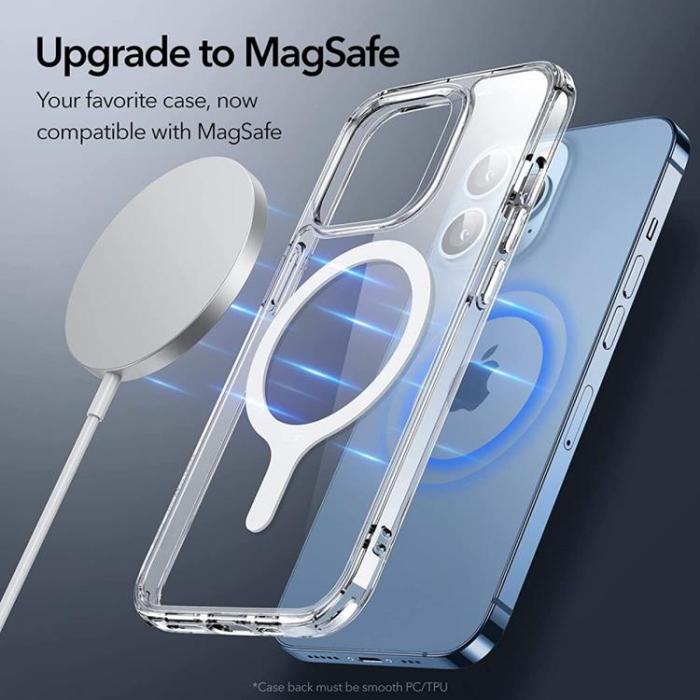 UTGATT - ESR 2-Pack MagSafe Ring Magnetisk Platta Universell - Vit