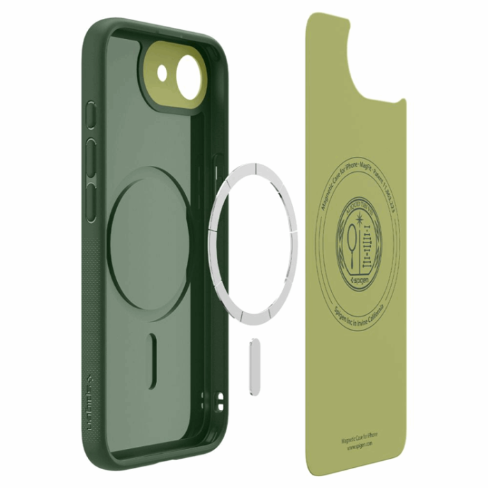 Spigen - Spigen iPhone 16e Mobilskal Magsafe Nano Pop - Avo Grön