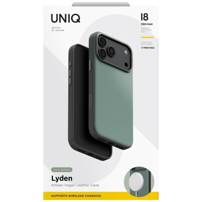 UNIQ - UNIQ Mobilskal För iPhone 18 Pro/17 Pro Lyden DS Magclick - Grön