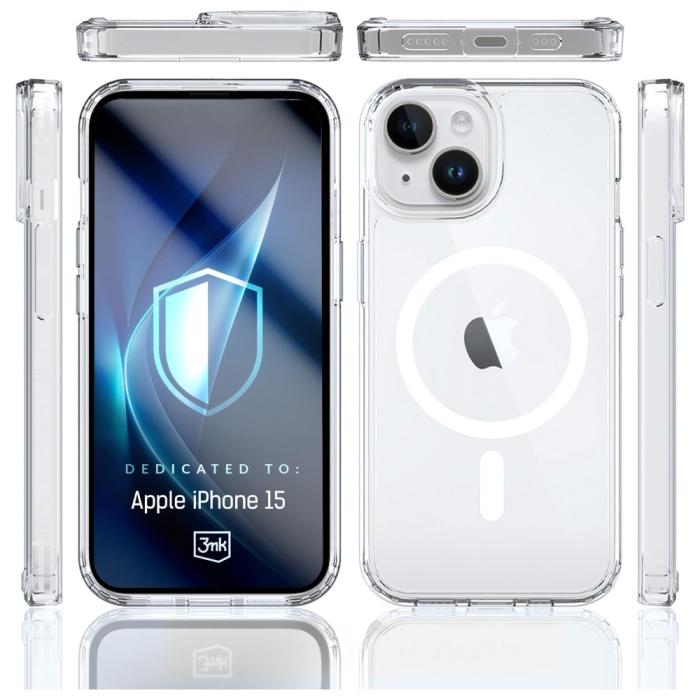 3MK - 3MK iPhone 15 Mobilskal MagSafe Armor - Clear