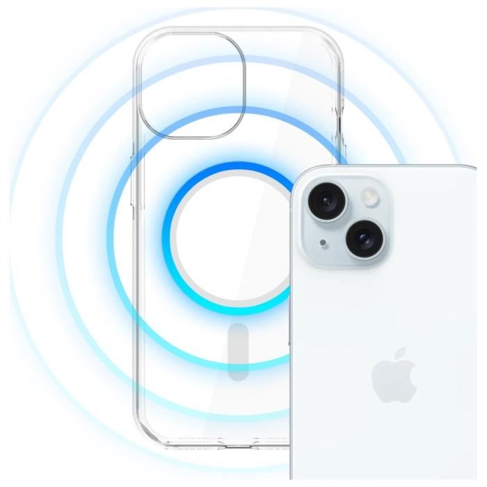3MK - 3MK iPhone 15 Mobilskal MagSafe EverClear - Genomskinlig