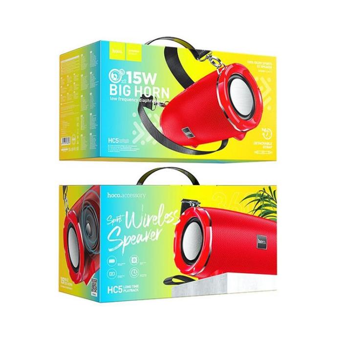 Hoco - Hoco Trådlös Högtalare Bluetooth 15W HC5 - Röd