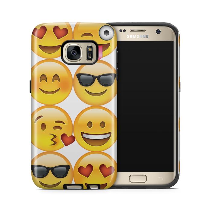 UTGATT5 - Tough mobilskal till Samsung Galaxy S7 - Emoji - Smileys