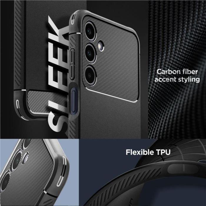 Spigen - Spigen Galaxy A25 5G Mobilskal Rugged Armor - Matte Svart
