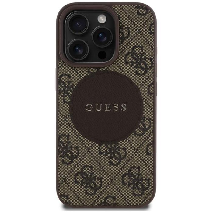 Guess - Guess iPhone 16 Pro Mobilskal MagSafe 4G Circle - Brun