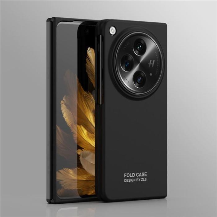 A-One Brand - OnePlus Open Mobilskal PC Folding med Härdat glas - Svart