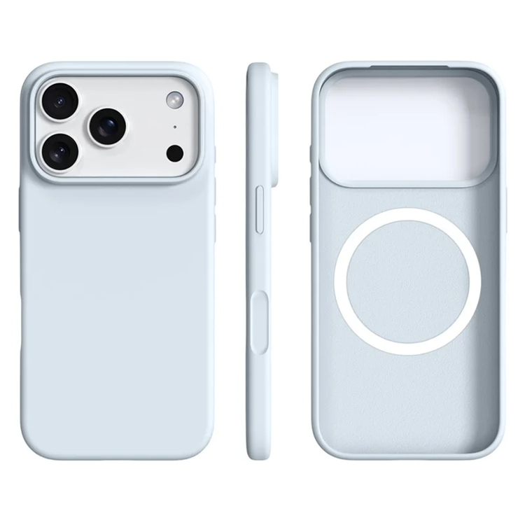 iPhone 17 Pro Mobilskal MagSafe Ultra Thin Silicone - Glacier Blå | 2353 | AlltMobil