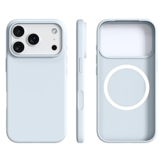 A-One Brand - iPhone 17 Pro Mobilskal MagSafe Ultra Thin Silicone - Glacier Blå