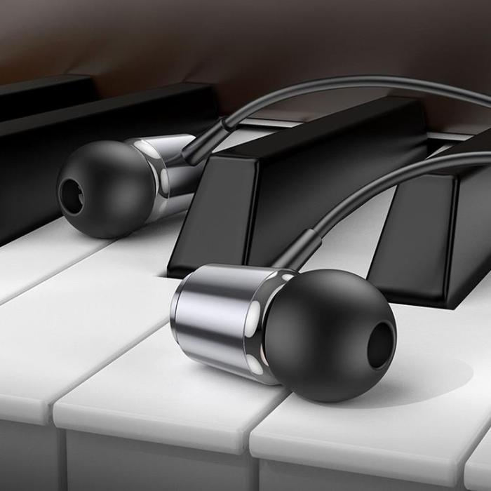 Hoco - Hoco In-Ear Trådbundna Hörlurar Jack 3.5 mm M108 - Grå