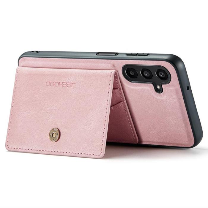 OEM - JEEHOOD Samsung Galaxy A15 4G/5G Mobilskal KonstLäder - Rosa