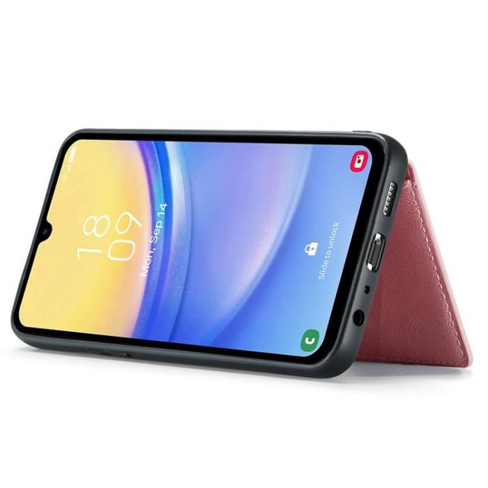 OEM - JEEHOOD Samsung Galaxy A15 4G/5G Mobilskal KonstLäder - Rosa