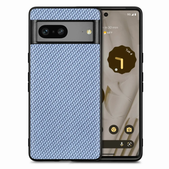 UTGATT - Google Pixel 7A Mobilskal Texturerat - Blå