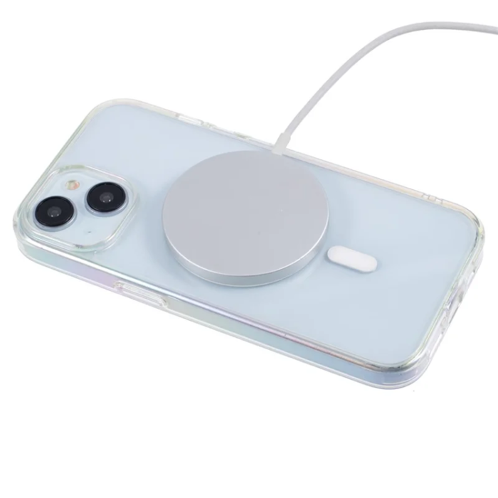 KIGC - KIGC iPhone 15 Mobilskal Magsafe Dazzling Color - Transparent