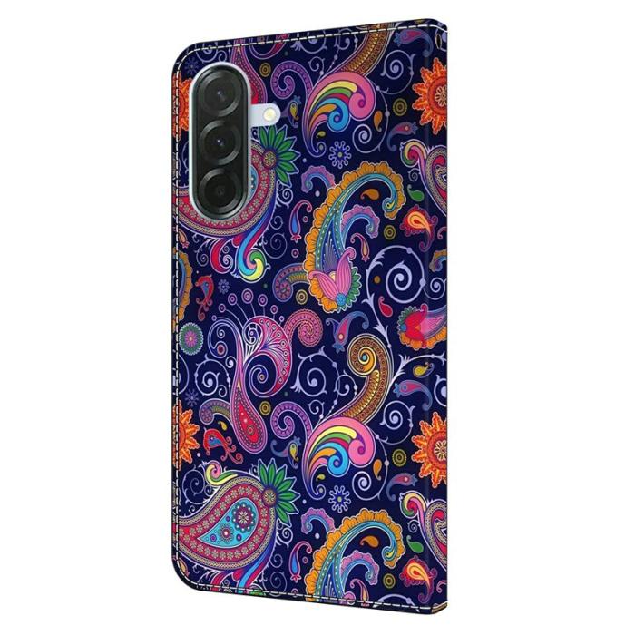 OEM - Samsung Galaxy A37 Plånboksfodral Mönstertryck Ställ Konstläder - Ethnic Vine