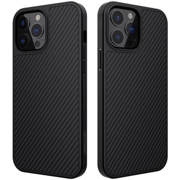 Nillkin - Nillkin Carbon Fiber Mobilskal till iPhone 13 Pro - Svart
